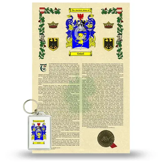 Geisel Armorial History and Keychain Package