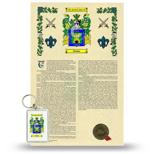 Germa Armorial History and Keychain Package