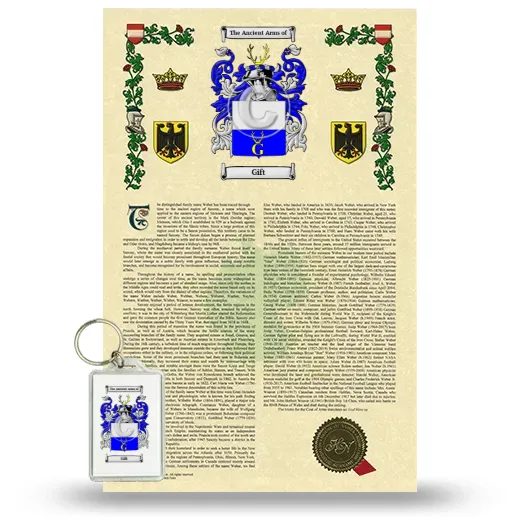 Gift Armorial History and Keychain Package