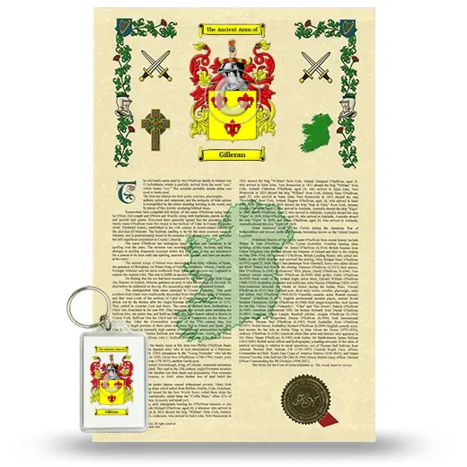 Gilleran Armorial History and Keychain Package