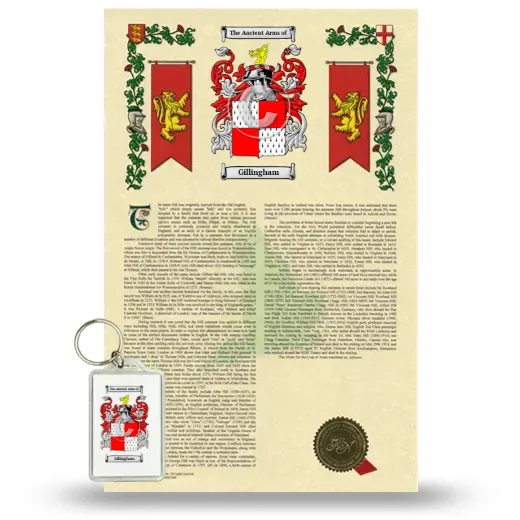 Gillingham Armorial History and Keychain Package