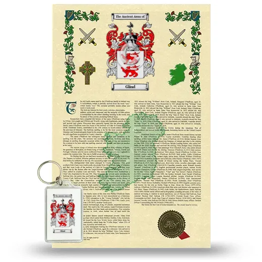 Glind Armorial History and Keychain Package