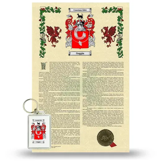 Goggin Armorial History and Keychain Package