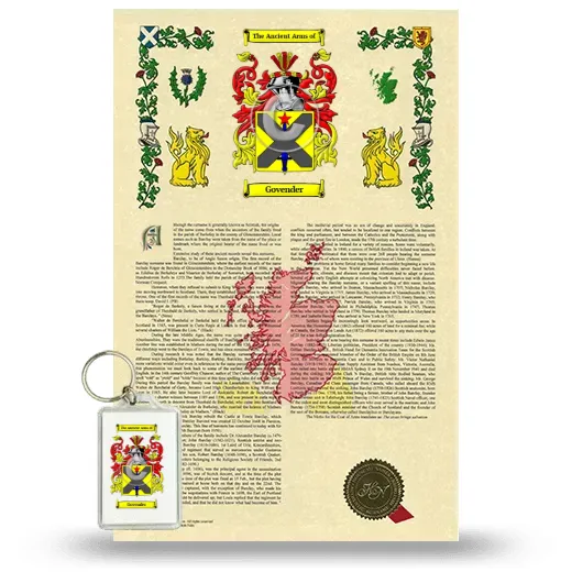 Govender Armorial History and Keychain Package
