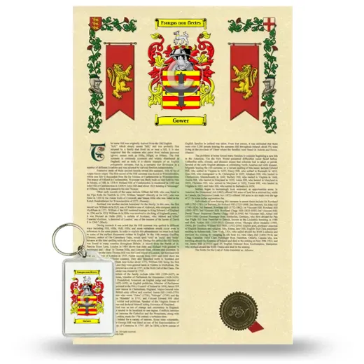 Gower Armorial History and Keychain Package