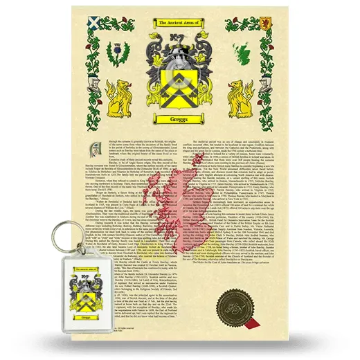 Greggs Armorial History and Keychain Package
