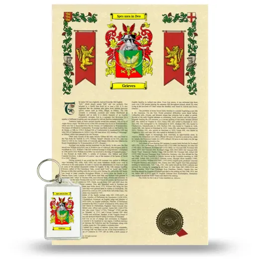 Grieves Armorial History and Keychain Package