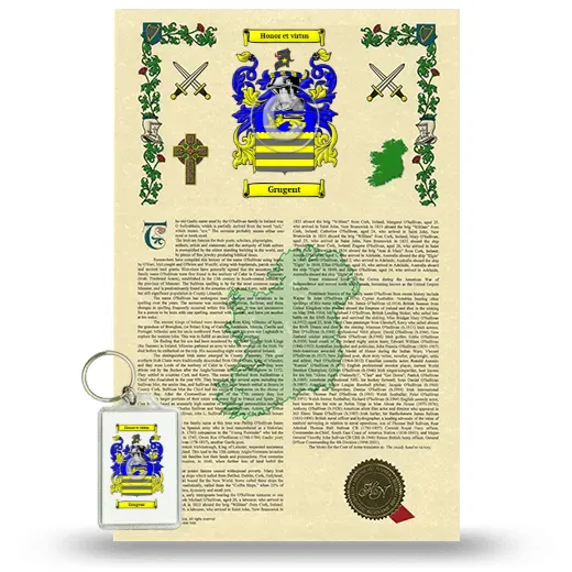 Grugent Armorial History and Keychain Package