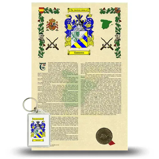 Guerrero Armorial History and Keychain Package