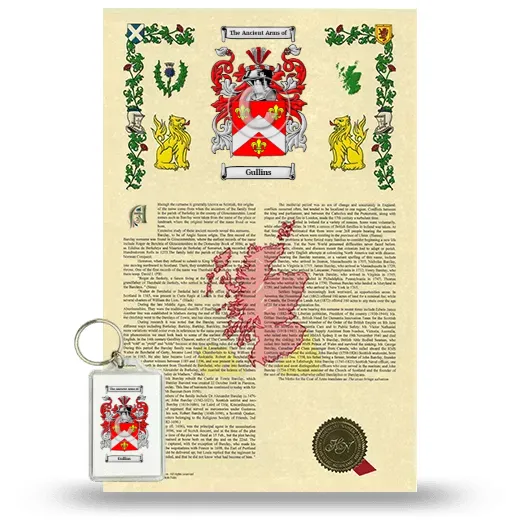 Gullins Armorial History and Keychain Package