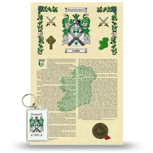 Gurkin Armorial History and Keychain Package
