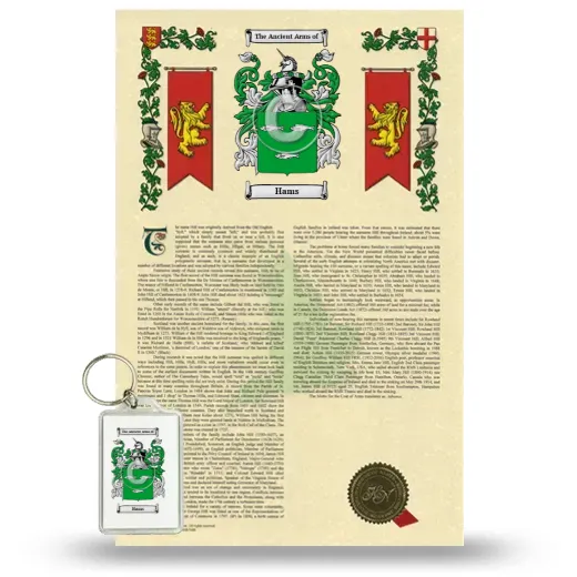Hams Armorial History and Keychain Package