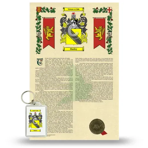 Harley Armorial History and Keychain Package