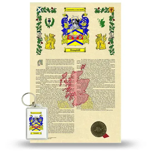 Hemphill Armorial History and Keychain Package