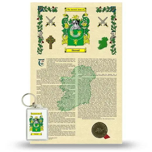 Herend Armorial History and Keychain Package