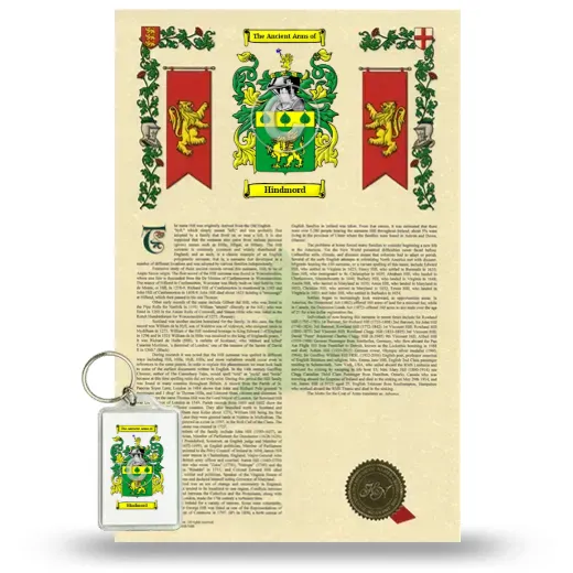 Hindmord Armorial History and Keychain Package