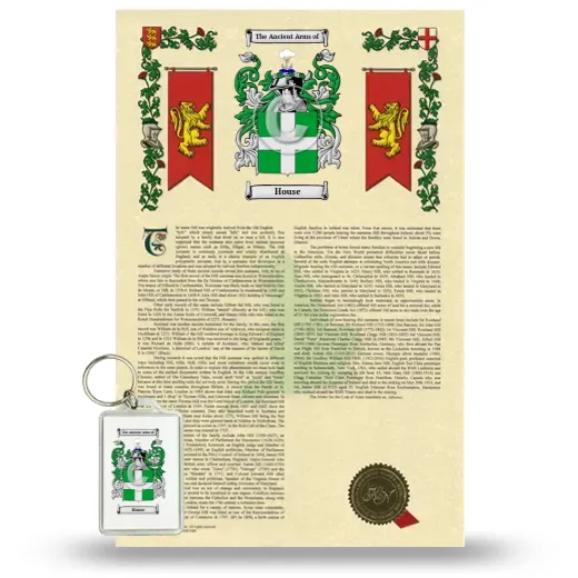 House Armorial History and Keychain Package