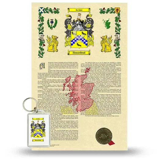 Housedend Armorial History and Keychain Package