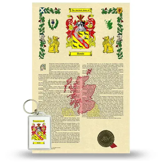 Howie Armorial History and Keychain Package