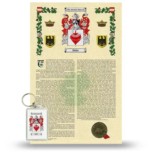 Hulse Armorial History and Keychain Package
