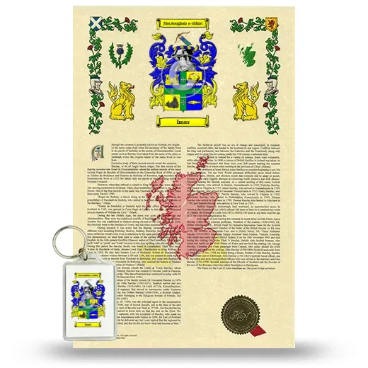 Imas Armorial History and Keychain Package
