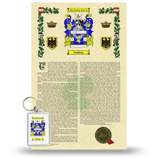 Isenberg Armorial History and Keychain Package
