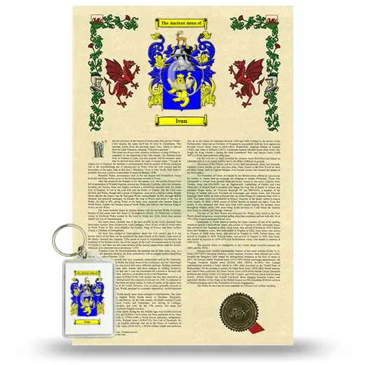 Ivan Armorial History and Keychain Package