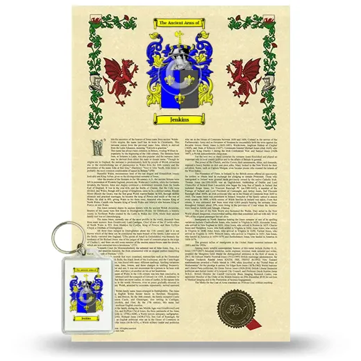 Jenkins Armorial History and Keychain Package