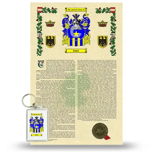 Junta Armorial History and Keychain Package
