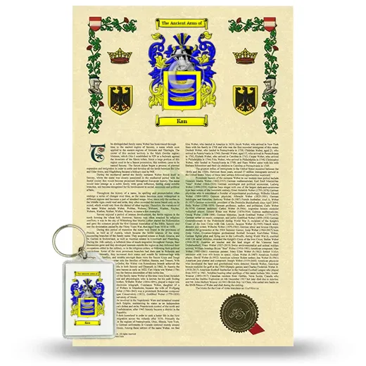 Kan Armorial History and Keychain Package