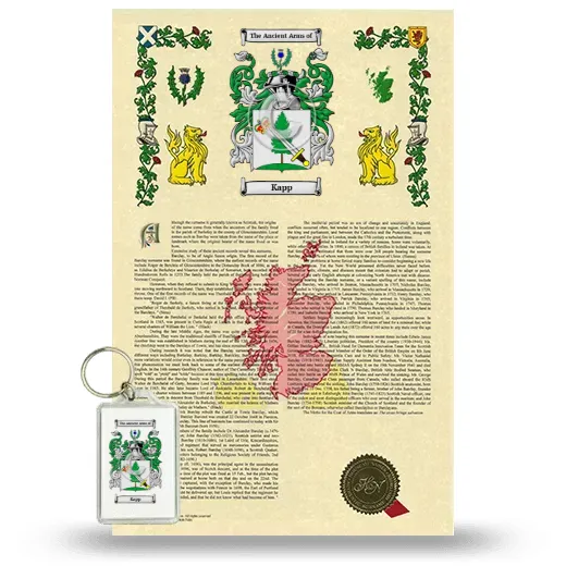 Kapp Armorial History and Keychain Package