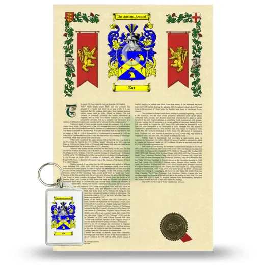 Kat Armorial History and Keychain Package