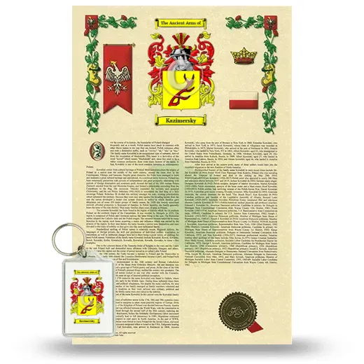 Kazimersky Armorial History and Keychain Package