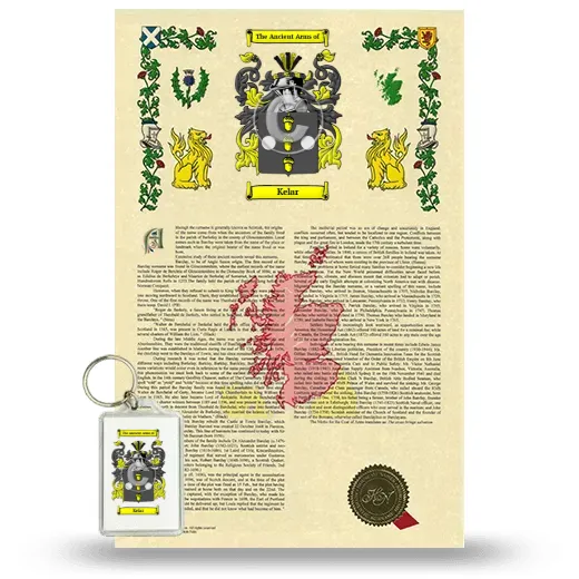 Kelar Armorial History and Keychain Package