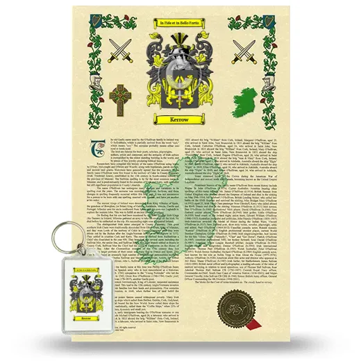 Kerrow Armorial History and Keychain Package