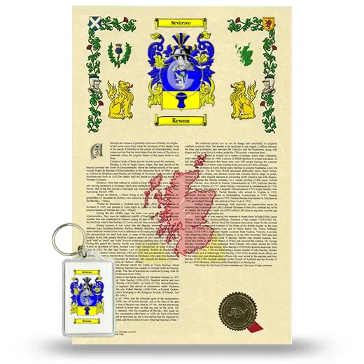 Kewan Armorial History and Keychain Package