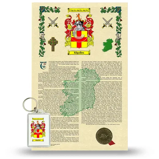 Kilgallen Armorial History and Keychain Package