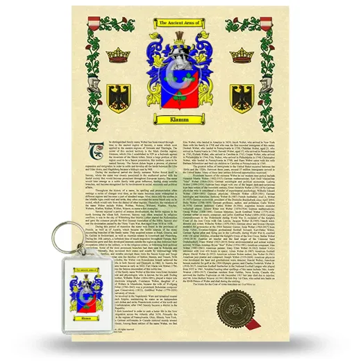 Klamm Armorial History and Keychain Package
