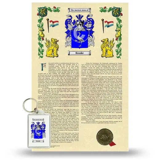 Kranke Armorial History and Keychain Package