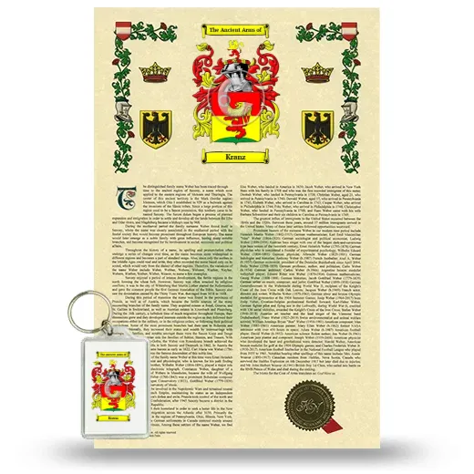 Kranz Armorial History and Keychain Package