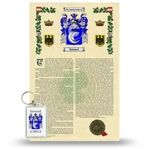 Krimmel Armorial History and Keychain Package