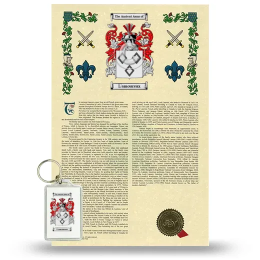 L'amoureux Armorial History and Keychain Package