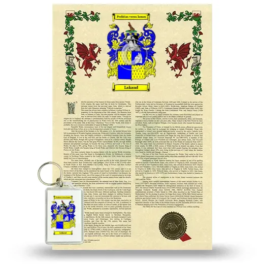 Lakand Armorial History and Keychain Package