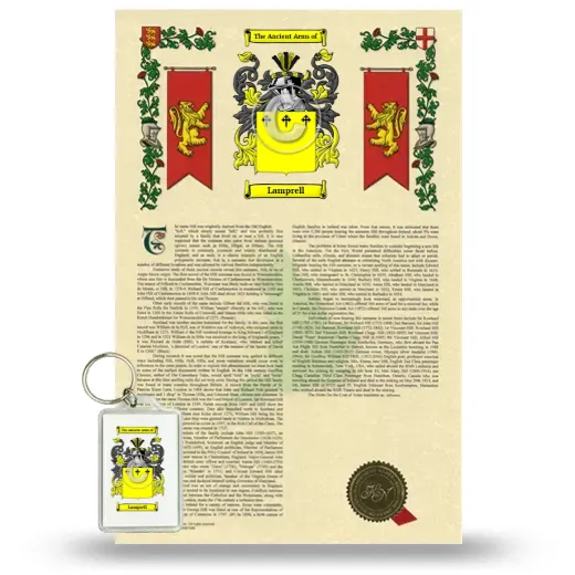 Lamprell Armorial History and Keychain Package