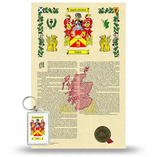 Larter Armorial History and Keychain Package