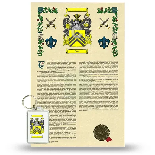 Lavi Armorial History and Keychain Package