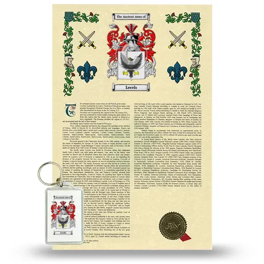 Lecels Armorial History and Keychain Package