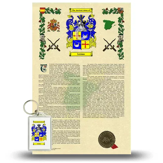 Lerma Armorial History and Keychain Package