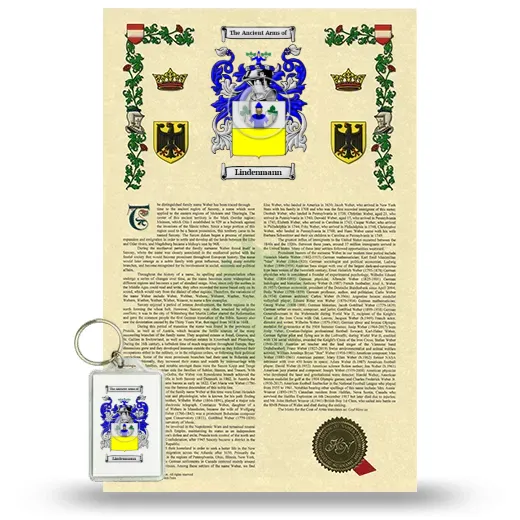 Lindenmann Armorial History and Keychain Package