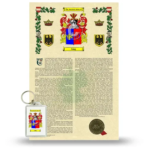 Ling Armorial History and Keychain Package